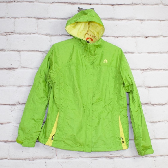 Nike Jackets & Blazers - Nike ACG Green Water Resistant Zip up Running Thumb Holes Jacket Size L